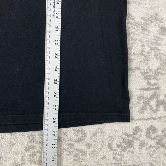 VTG Crazy Enough For A Post Office Job T Shirt 1998 Y2K Black Shirt Men’s XL - Picture 2 of 6